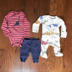 3/$12 Carter’s Baby Boy Long Sleeve Outfit and Pajamas